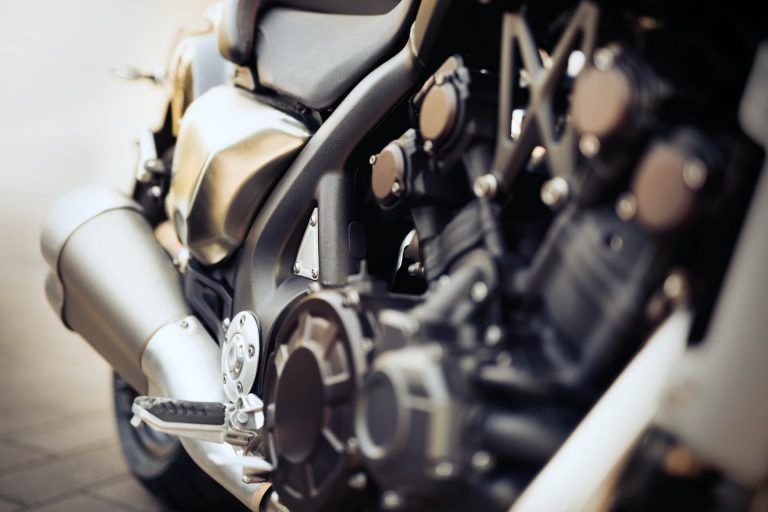 motorcycle close up